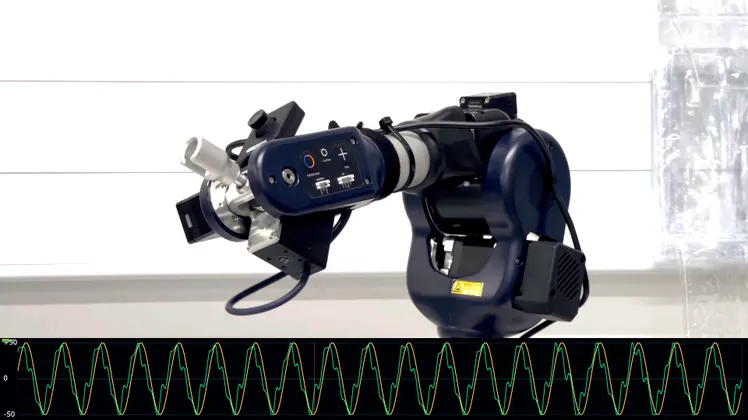 Ned3 Pro adaptive controller tracking plot
